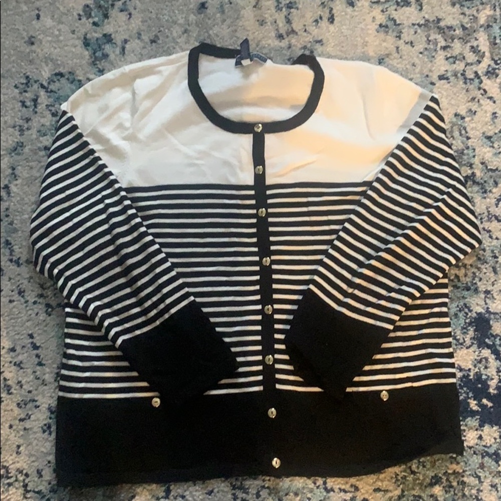 Stripped cardigan